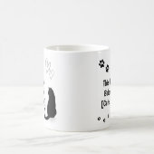 Personalized Black Cat Mug コーヒーマグカップ (中央)
