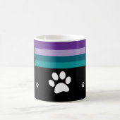 Personalized Black Cat Mug For Cat Moms And Dads コーヒーマグカップ (中央)