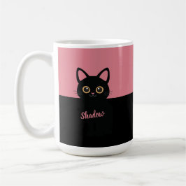 Personalized Black Cat Mug - Gift For Cat lovers コーヒーマグカップ