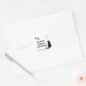 Personalized Black Cat Sticker ラウンドシール (封筒)