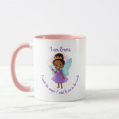 Personalized Black Fairy Girl Mug マグカップ (左)
