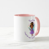 Personalized Black Fairy Girl Mug マグカップ (正面右)