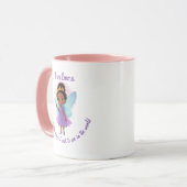 Personalized Black Fairy Girl Mug マグカップ (正面左)