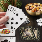 Personalized Black & Gold Pet Playing Cards トランプ (インサイチュ)