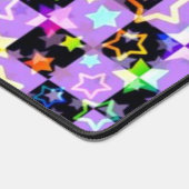 Personalized Black Heart Photo Desk Pad デスクマット (コーナー)