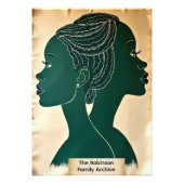 Personalized Black History Archive Collage  フォトプリント (正面)