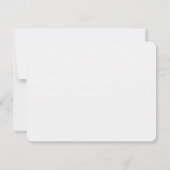 Personalized Black Lab Flat Note Card Stationery ノートカード (裏面)