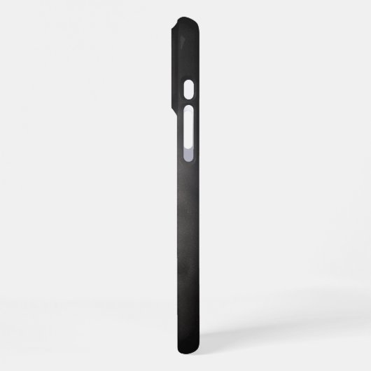 Personalized Black Lab Portrait iPhoneケース (左側面)