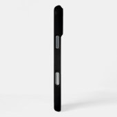 Personalized Black Lab Portrait iPhoneケース (右側面)