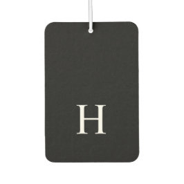 Personalized Black Monogram カーエアーフレッシュナー