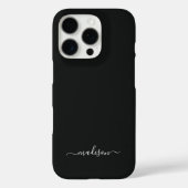 Personalized Black Phone Case with Custom Name Case-Mate iPhoneケース (裏面)