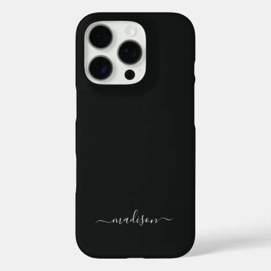 Personalized Black Phone Case with Custom Name Case-Mate iPhoneケース (裏面)