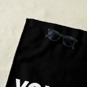 Personalized Black Photo Couple You and Me ビーチタオル (インサイチュ)