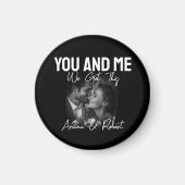 Personalized Black Photo Couple 'You and Me'  マグネット (正面)