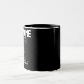 Personalized Black Photo Couple You and Me Mug ツートーンマグカップ (中央)
