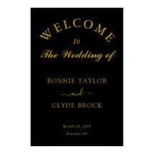 Personalized Black Wedding Display