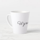 Personalized Black & White カフェラテマグ (左アングル)