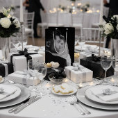 Personalized Black & White Photo Gift Bag ミディアムペーパーバッグ