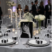 Personalized Black & White Photo Gift Bag ミディアムペーパーバッグ