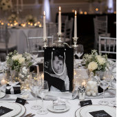 Personalized Black & White Photo Gift Bag ミディアムペーパーバッグ