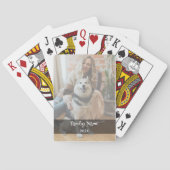 Personalized Black & White Photo Playing Cards トランプ (裏面)
