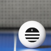 Personalized Black & White Striped   卓球ボール (ネット)