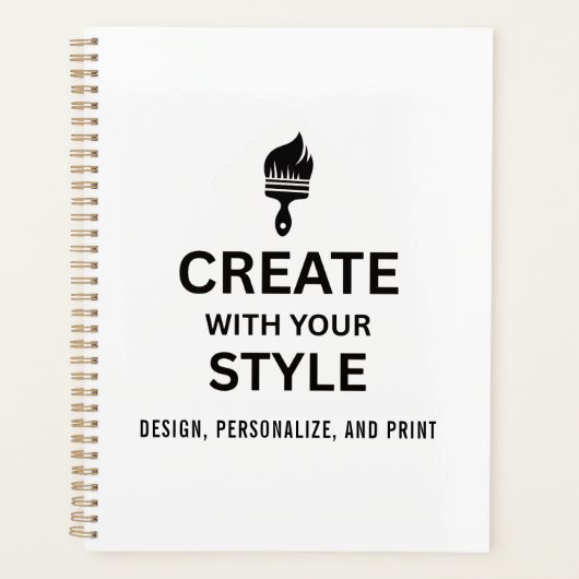 Personalized Blank Company Branded Custom Planner プランナー手帳 (正面)