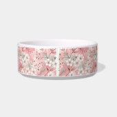 Personalized Bloom Sakura Pink Burgundy ボウル (裏面)