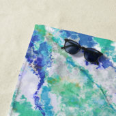 Personalized Blue Agate Natural Stone ビーチタオル (インサイチュ)
