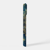 Personalized Blue Celestial Gold Sun Moon Mandala  iPhone 15ケース (右側面)