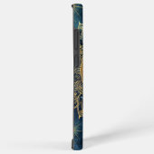 Personalized Blue Celestial Gold Sun Moon Mandala  Samsung Galaxyケース (右側面)