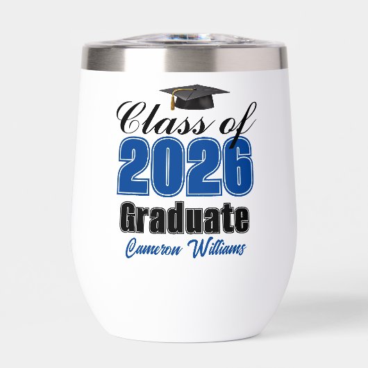 Personalized Blue Class of 2026 Graduation (正面)