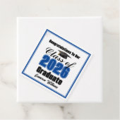 Personalized Blue Class of 2026 Graduation Party フェイバータグ (インサイチュ)