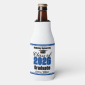 Personalized Blue Class of 2026 Graduation Party ボトルクーラー (ボトル正面)
