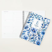 Personalized Blue Floral Monthly & Weekly Planner プランナー手帳 (ディスプレー)