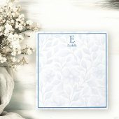 Personalized Blue Floral Notepad ノートパッド