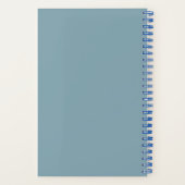 Personalized blue flower Bible Scripture jeremiah  ノートブック (裏面)