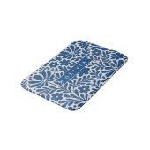 Personalized Blue Folk Floral Nordic Custom バスマット (アングル)