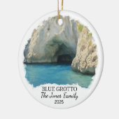 Personalized Blue Grotto Ornament, Italy セラミックオーナメント (左)
