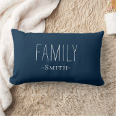 Personalized Blue Lumbar Cushion – Elegant ランバークッション (ブランケット)