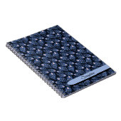 Personalized Blue Peacock Feather Notebook ノートブック (右側)