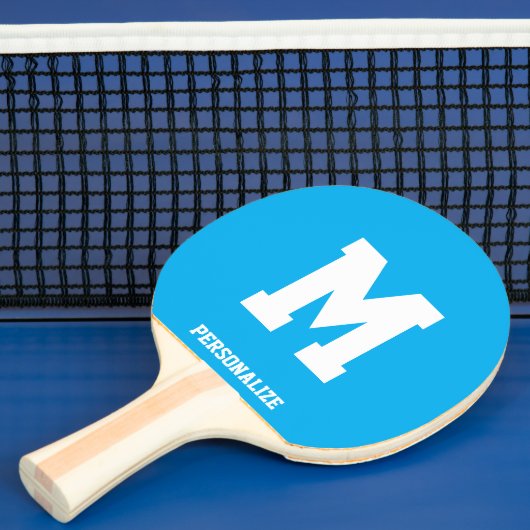 Personalized blue ping pong table tennis paddle 卓球ラケット (インサイチュ)
