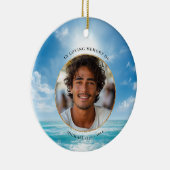 Personalized Blue Sky Memorial Ornament セラミックオーナメント (右)