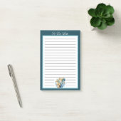 Personalized Blue Squirrel To Do List ポストイット (オフィス)