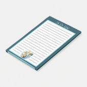 Personalized Blue Squirrel To Do List ポストイット (アングル)