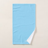 Personalized Blue Towels Set with Name  バスタオルセット (ハンドタオル)