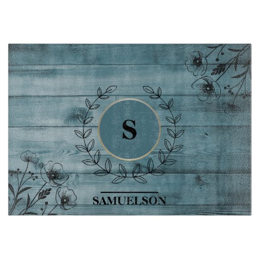 Personalized Bluewood Kitchen Cutting Board カッティングボード (正面)