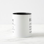 Personalized Blursday Definition マグカップ (中央)