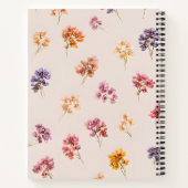 Personalized Blush and Lavender Garden ノートブック (裏面)