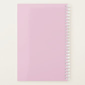 Personalized Blush Floral Planner プランナー手帳 (裏面)